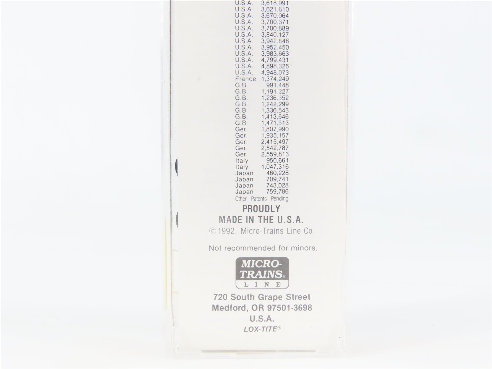 N Scale Micro-Trains MTL 21190 LOVX American Colloid Co. 40' Boxcar #9116