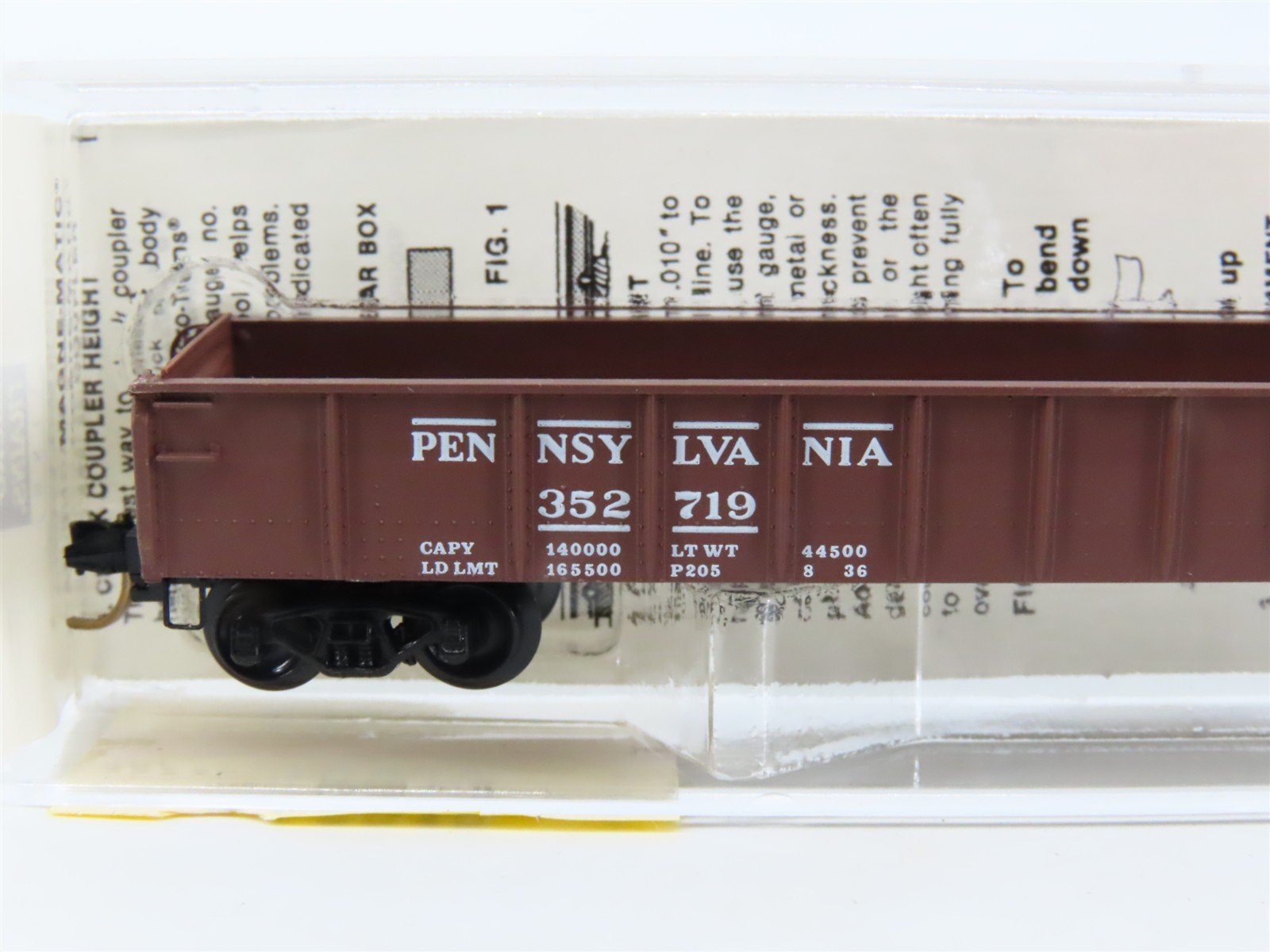 N Scale Micro-Trains MTL 48010 PRR Pennsylvania 50' Gondola #352719