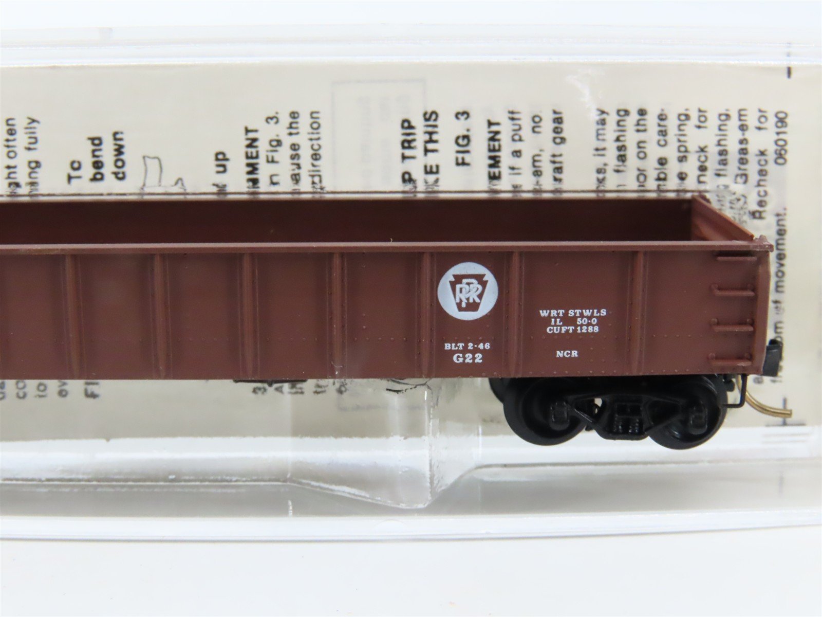 N Scale Micro-Trains MTL 48010 PRR Pennsylvania 50' Gondola #352719