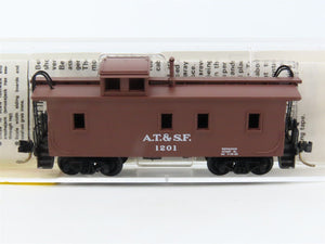 N Scale Micro-Trains MTL 51100 ATSF Santa Fe 34' Wood Caboose #1201