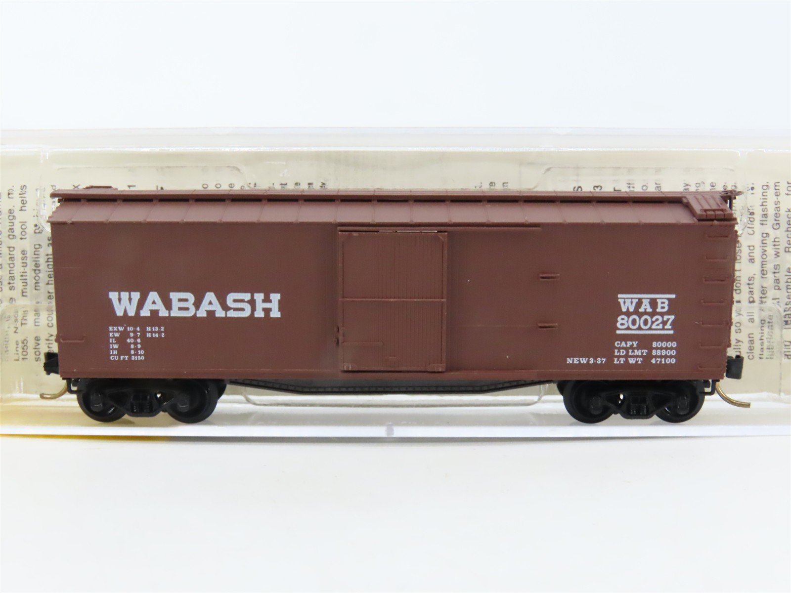 N Scale Micro-Trains MTL 39120 WAB Wabash 40' Wood Boxcar #80027