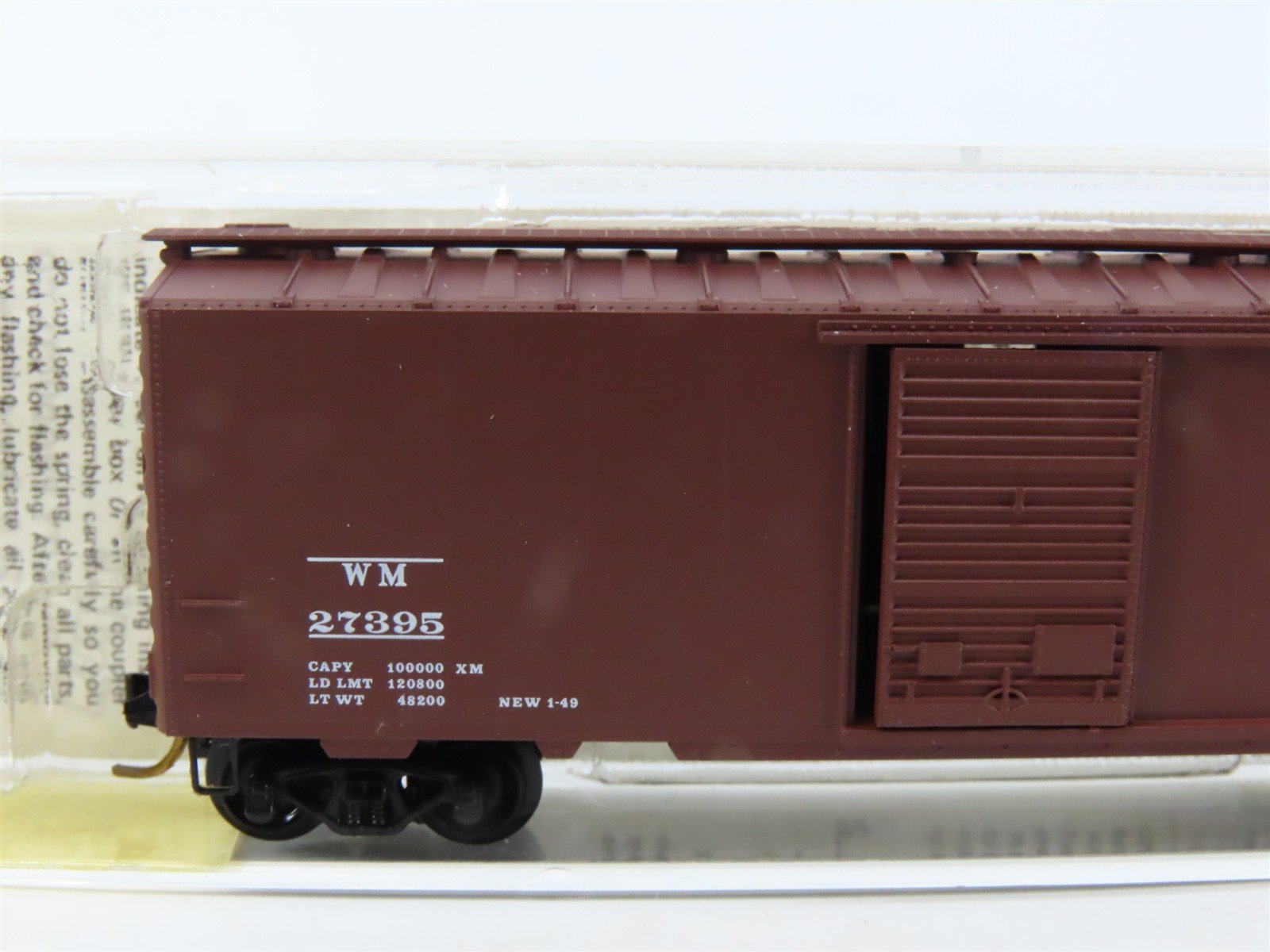 N Scale Micro-Trains/Kadee 20960 WM Western Maryland 40' Boxcar #27395