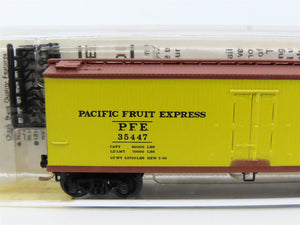 N Scale Micro-Trains MTL 49180 PFE Southern Pacific 40' Wood Reefer #35447
