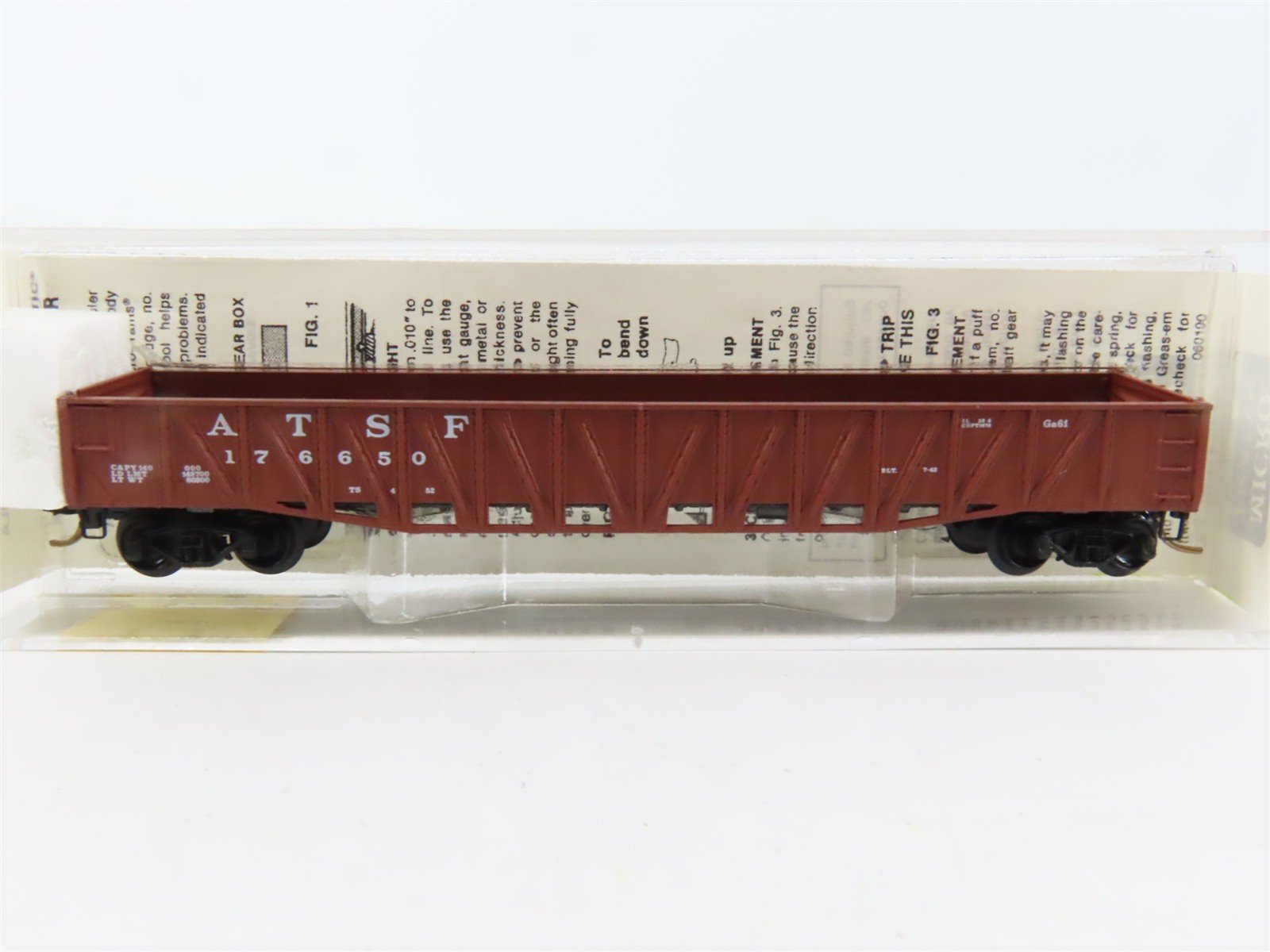 N Scale Micro-Trains MTL 62030 ATSF Santa Fe 50' Composite Gondola #176650