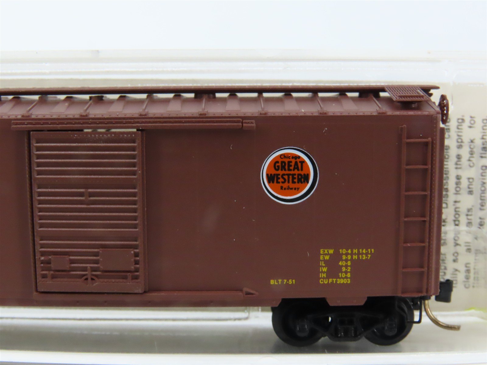 N Scale Micro-Trains MTL 20046 CGW Chicago Great Western 40' Boxcar #5453