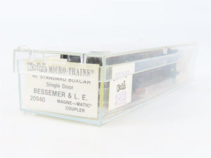 N Scale Micro-Trains/Kadee 20940 B&LE Bessemer & Lake Erie 40' Boxcar #81025