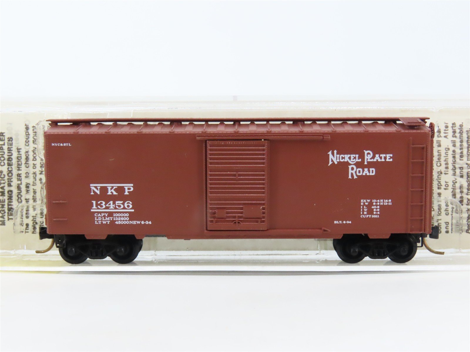 N Scale Micro-Trains/Kadee 20016 NKP Nickel Plate Road 40' Boxcar #13456
