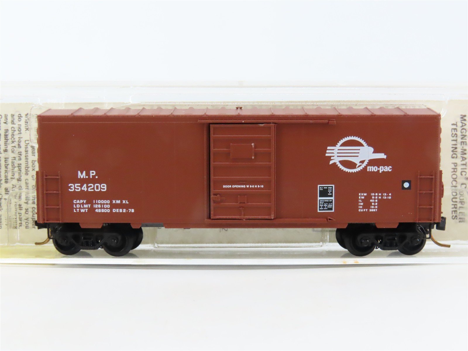 N Scale Micro-Trains/Kadee 24200 MP Missouri Pacific 40' Boxcar #354209
