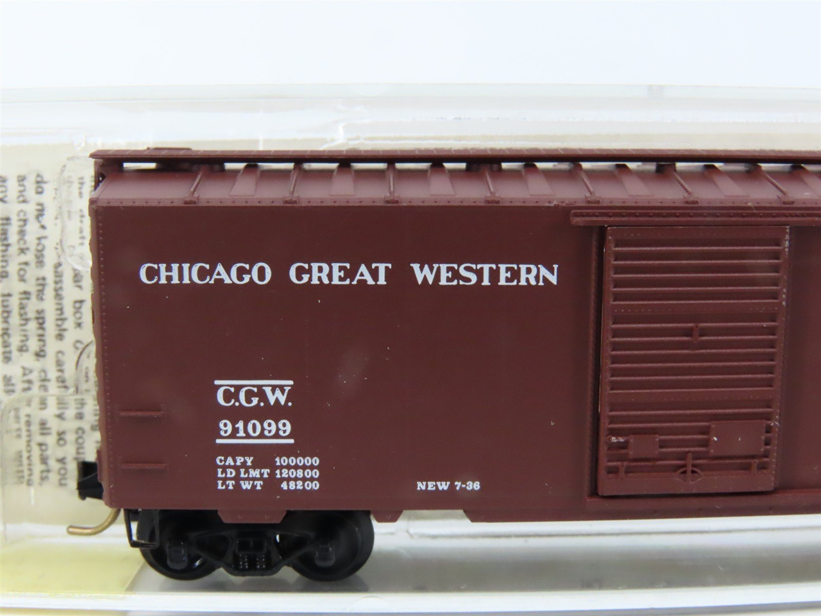 N Scale Micro-Trains/Kadee 20950 CGW Chicago Great Western 40' Boxcar #91099