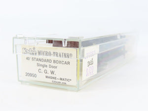N Scale Micro-Trains/Kadee 20950 CGW Chicago Great Western 40' Boxcar #91099