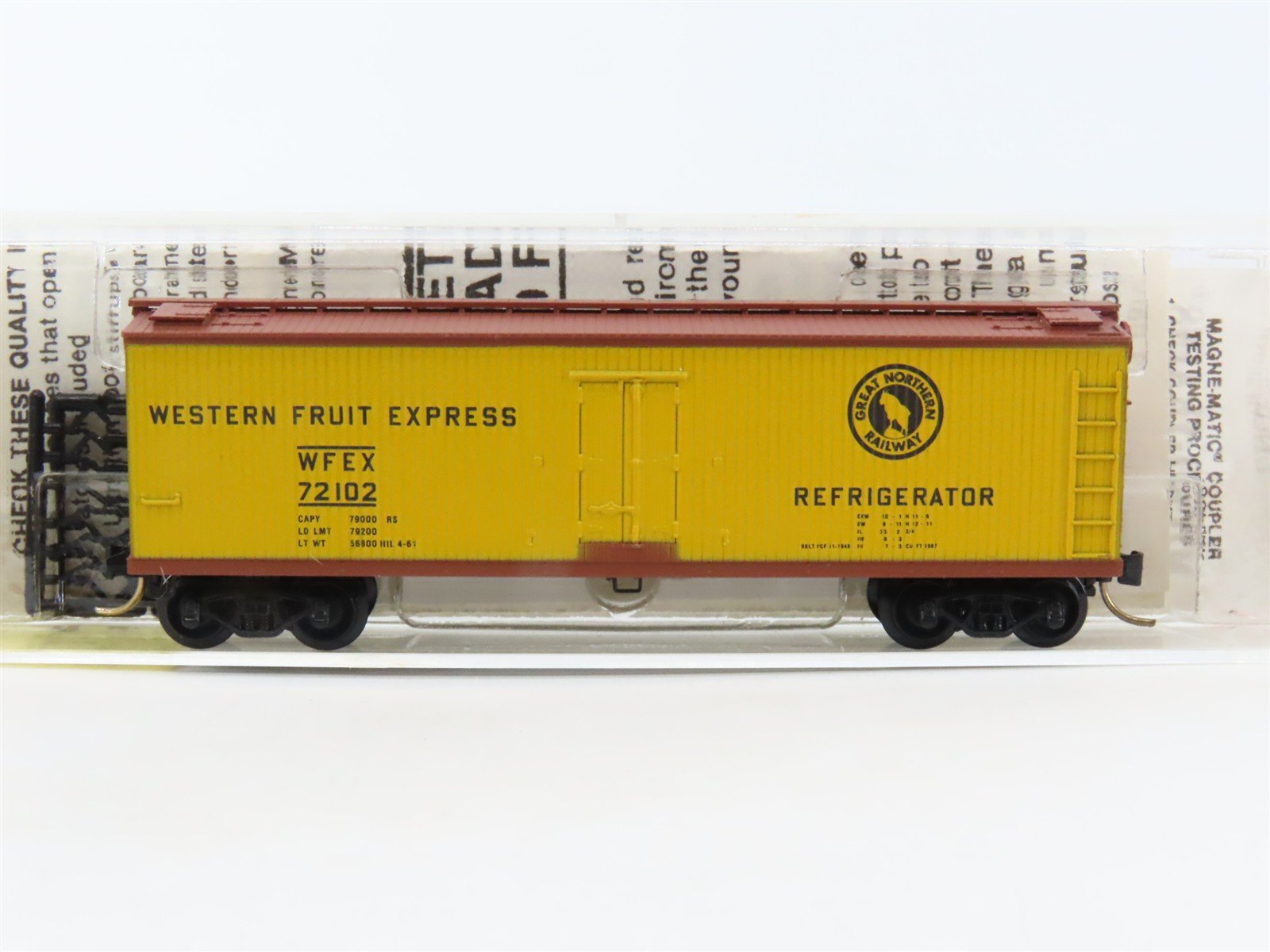N Scale Micro-Trains/Kadee 47330 WFEX Great Northern 40' Reefer #72102