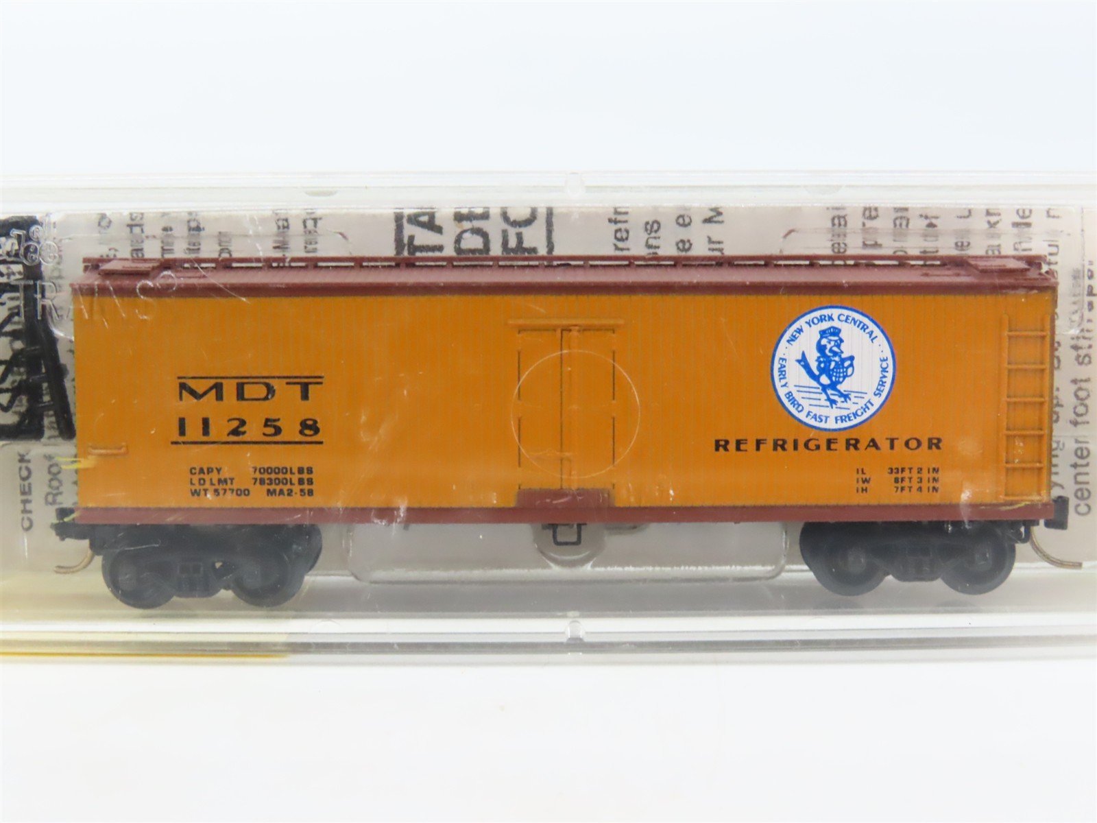 N Scale Micro-Trains MTL 47190 MDT New York Central 40' Wood Reefer #11258