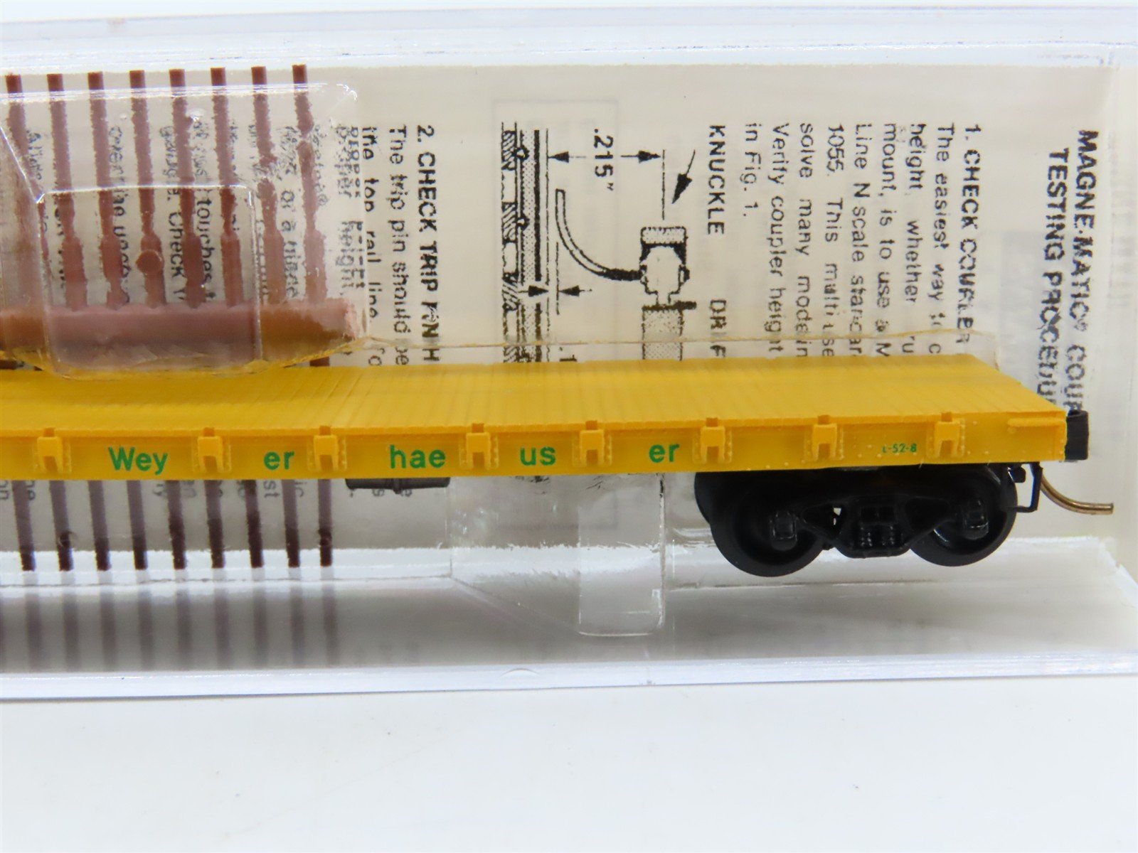 N Scale Micro-Trains/Kadee 44050 WTCX Weyerhaeuser 50' Flatcar #44056