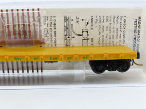 N Scale Micro-Trains/Kadee 44050 WTCX Weyerhaeuser 50' Flatcar #44056