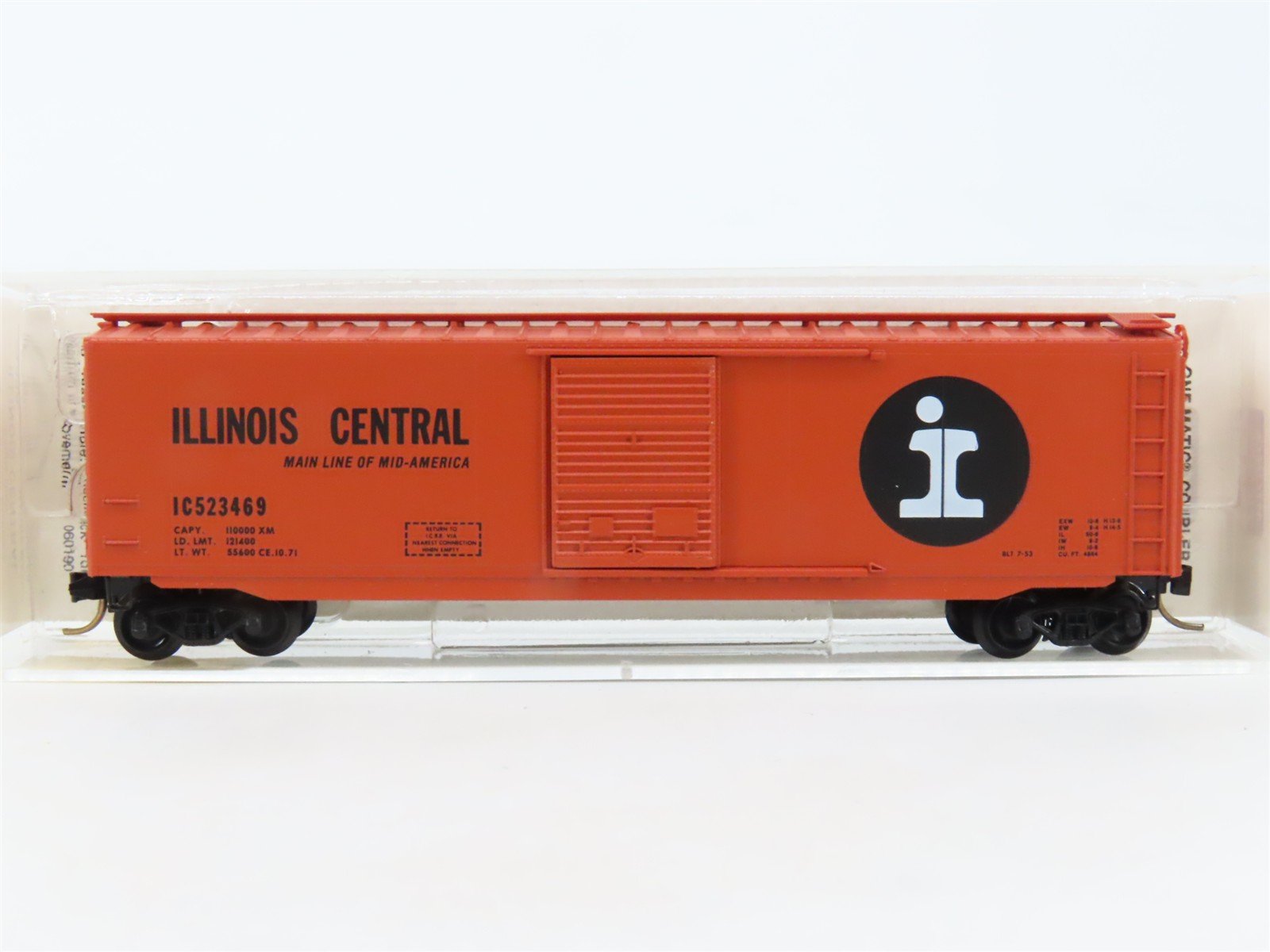 N Scale Micro-Trains MTL 31030 IC Illinois Central 50' Standard Boxcar #523469