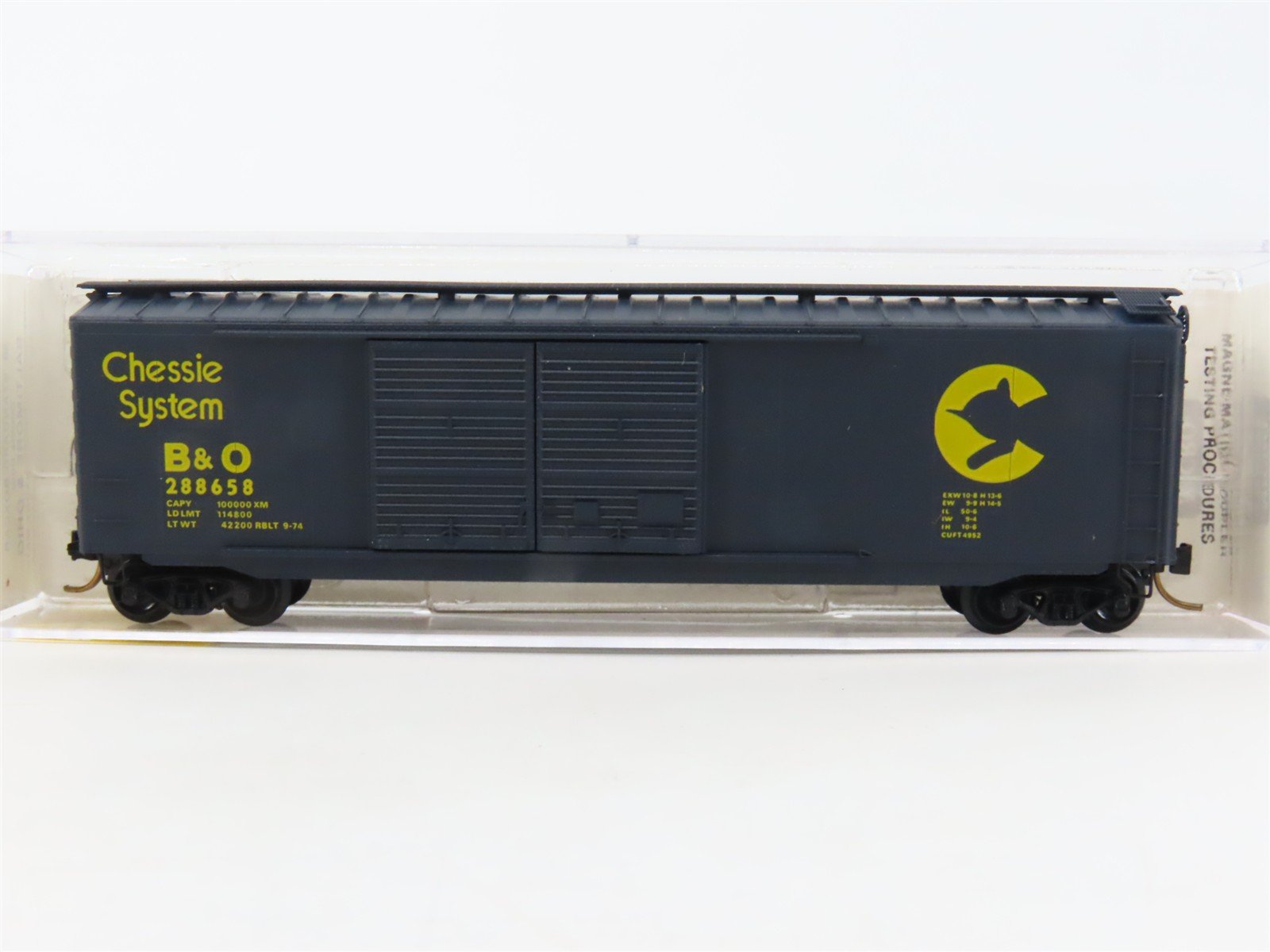 N Scale Micro-Trains MTL 34010 B&O Baltimore & Ohio 50' Standard Boxcar #288658