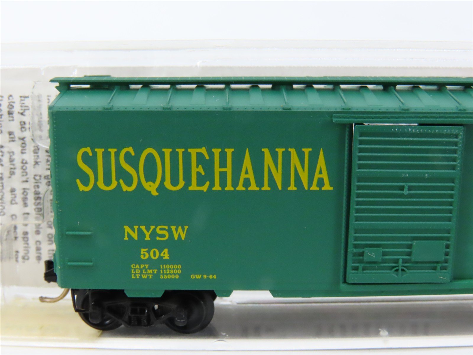 N Scale Micro-Trains MTL 20670 NWSW Susquehanna 40' Standard Boxcar #504