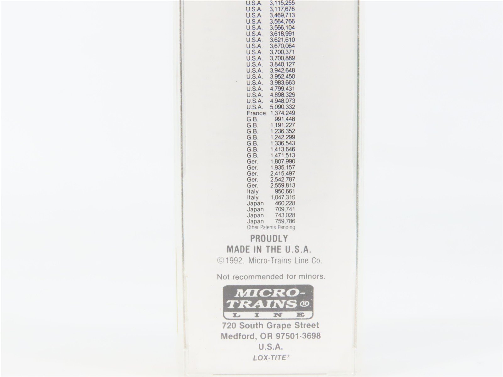 N Scale Micro-Trains MTL 20670 NWSW Susquehanna 40' Standard Boxcar #504