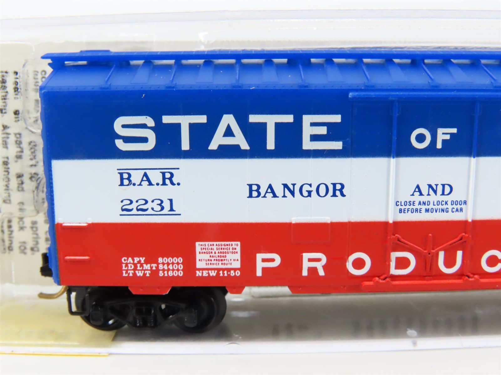 N Scale Micro-Trains MTL 21020 BAR Bangor & Aroostook 40' Boxcar #2231