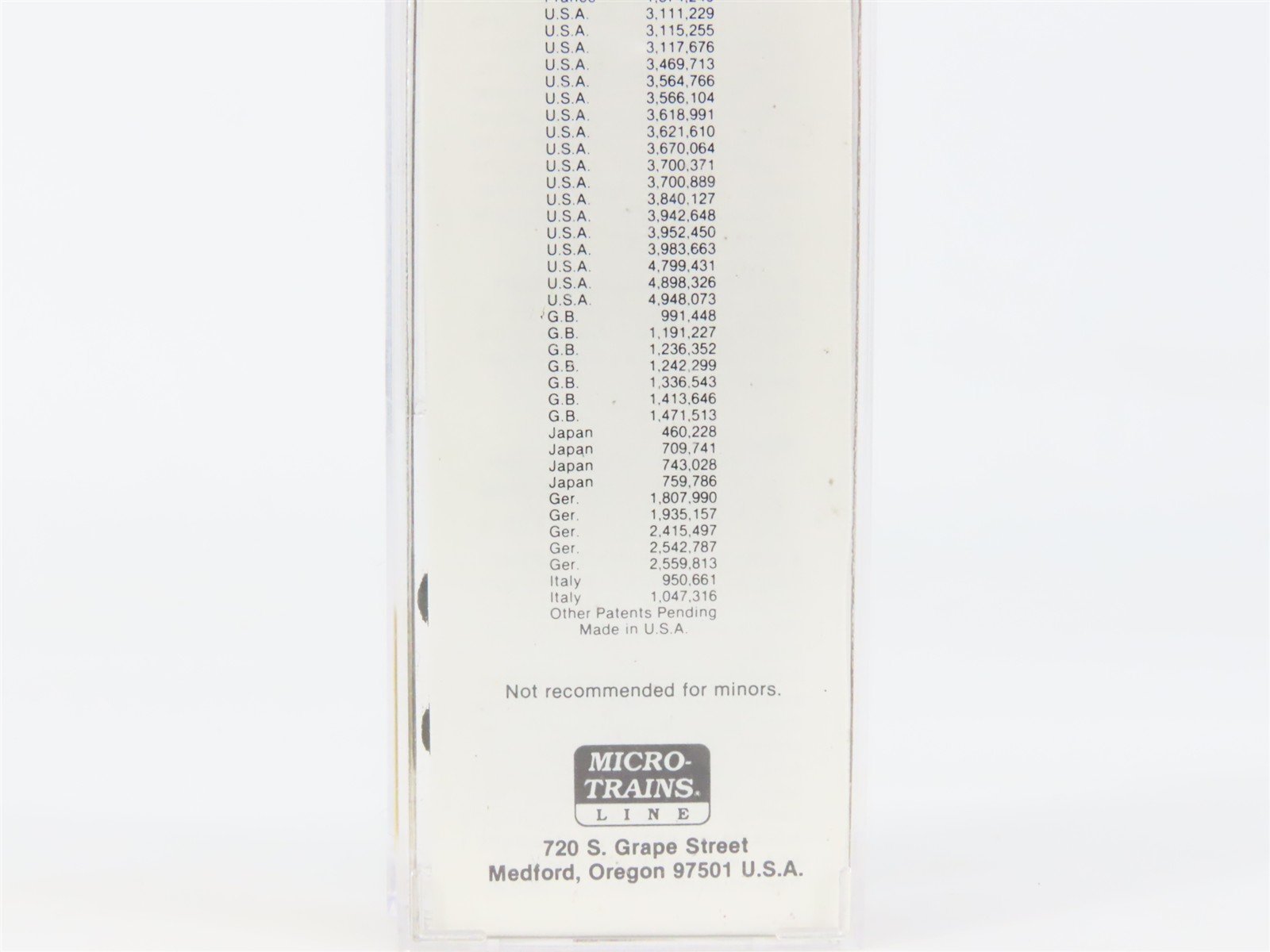 N Scale Micro-Trains MTL 37010 CR Conrail 50' Standard Boxcar #175447