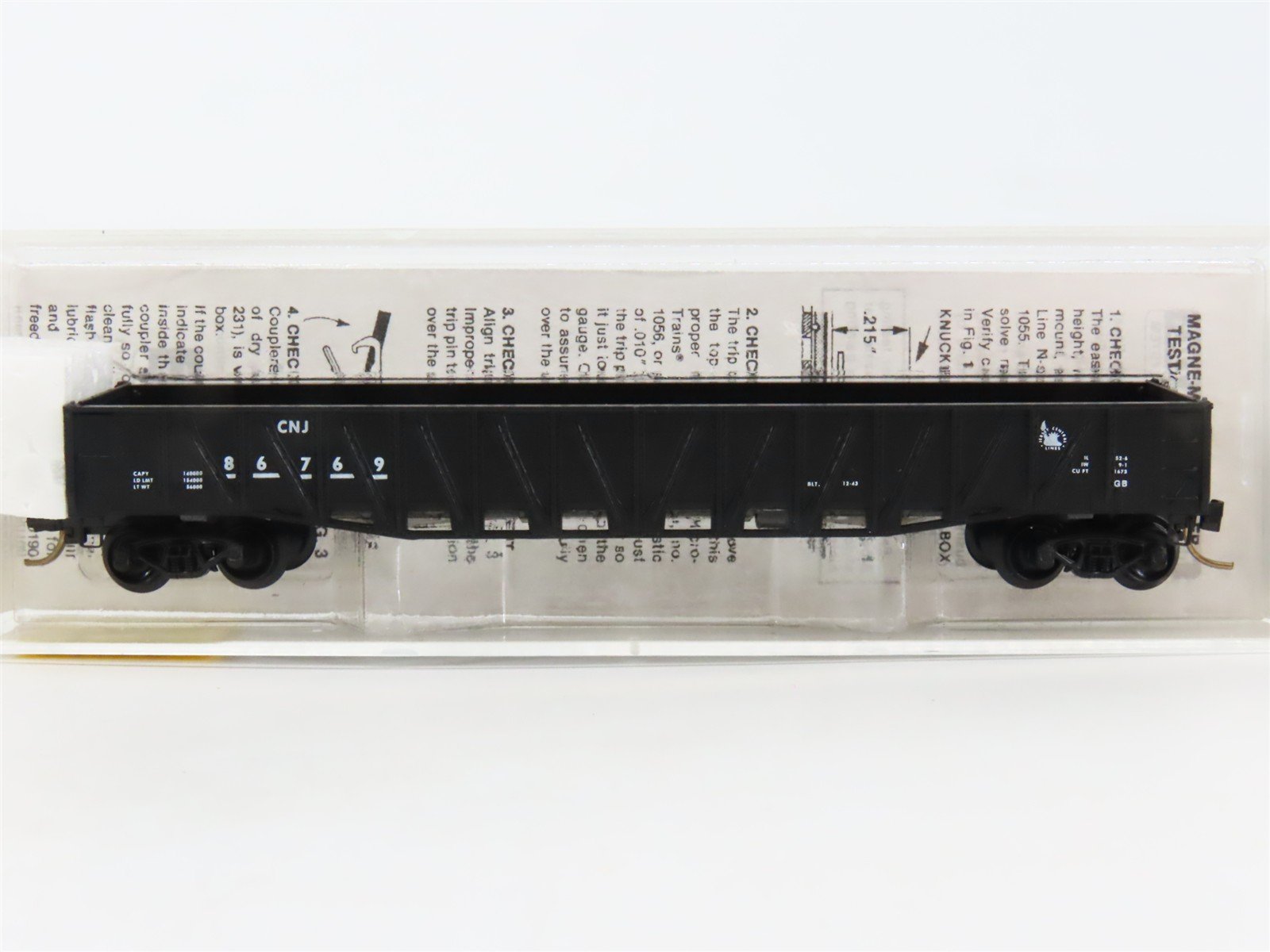N Scale Micro-Trains MTL 62050 CNJ Jersey Central 50' Composite Gondola #86769
