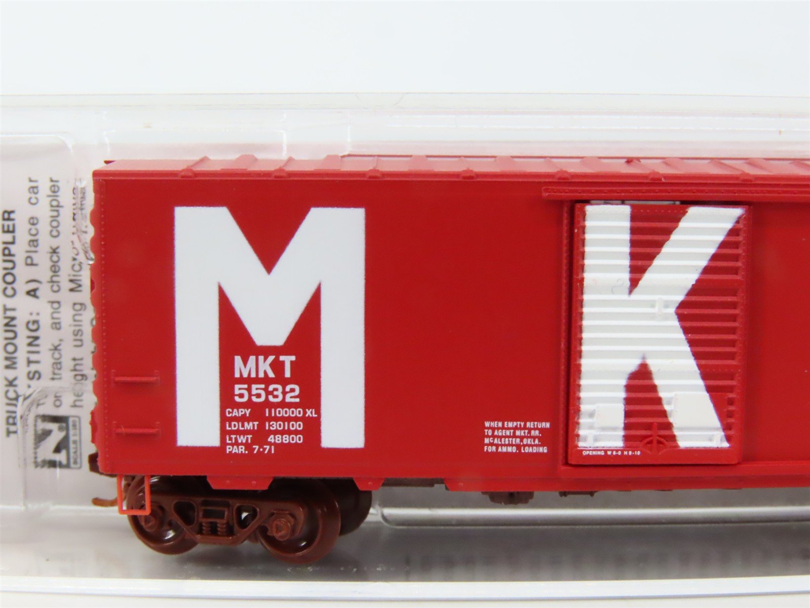 N Scale Micro-Trains MTL 07300081 MKT Missouri Kansas Texas 40' Boxcar #5532