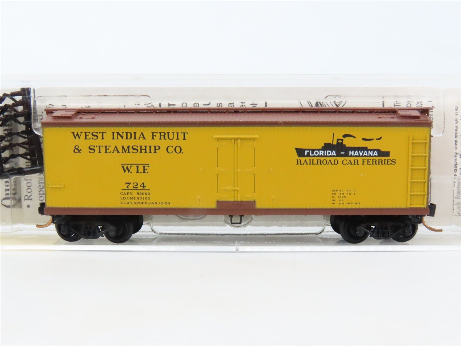 N Scale Micro-Trains MTL 49510 WIF West India Fruit 40' Wood Reefer #724