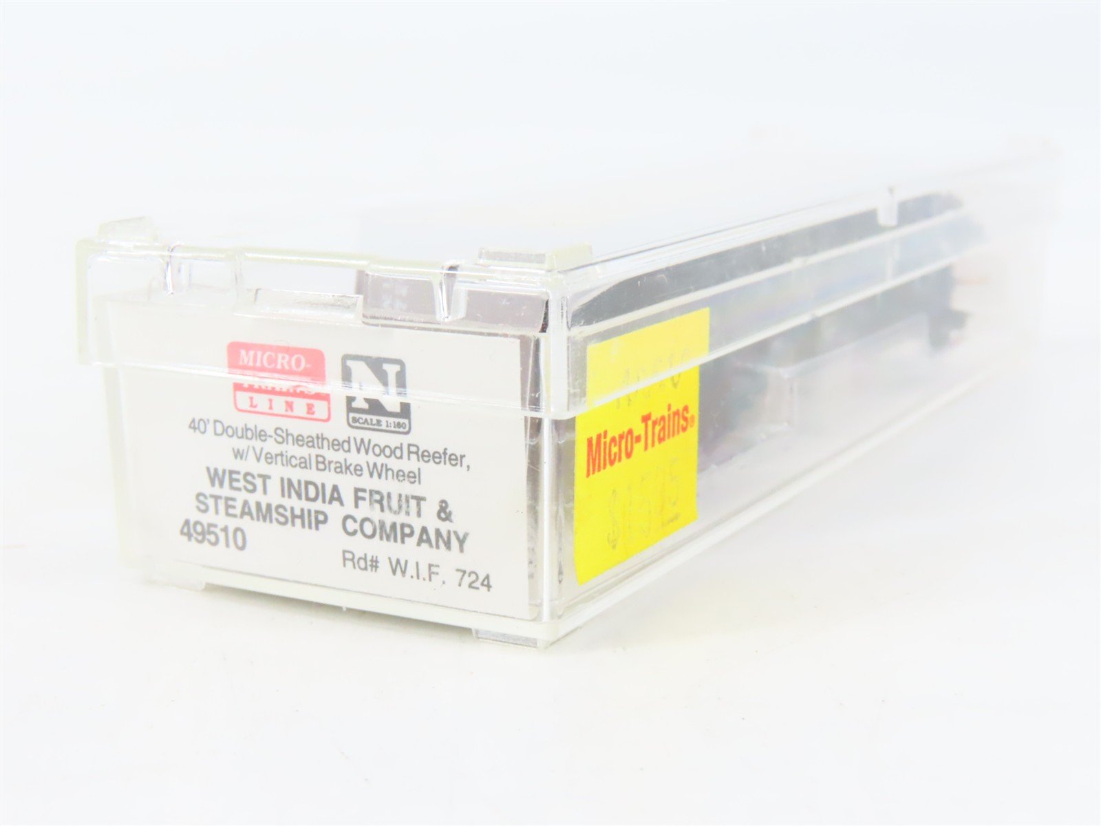 N Scale Micro-Trains MTL 49510 WIF West India Fruit 40' Wood Reefer #724