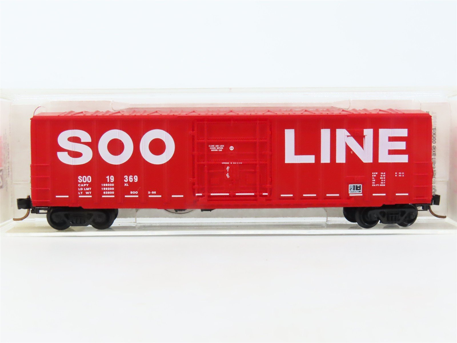 N Scale Micro-Trains MTL 27260 SOO Line 50' Rib Side Boxcar #19369
