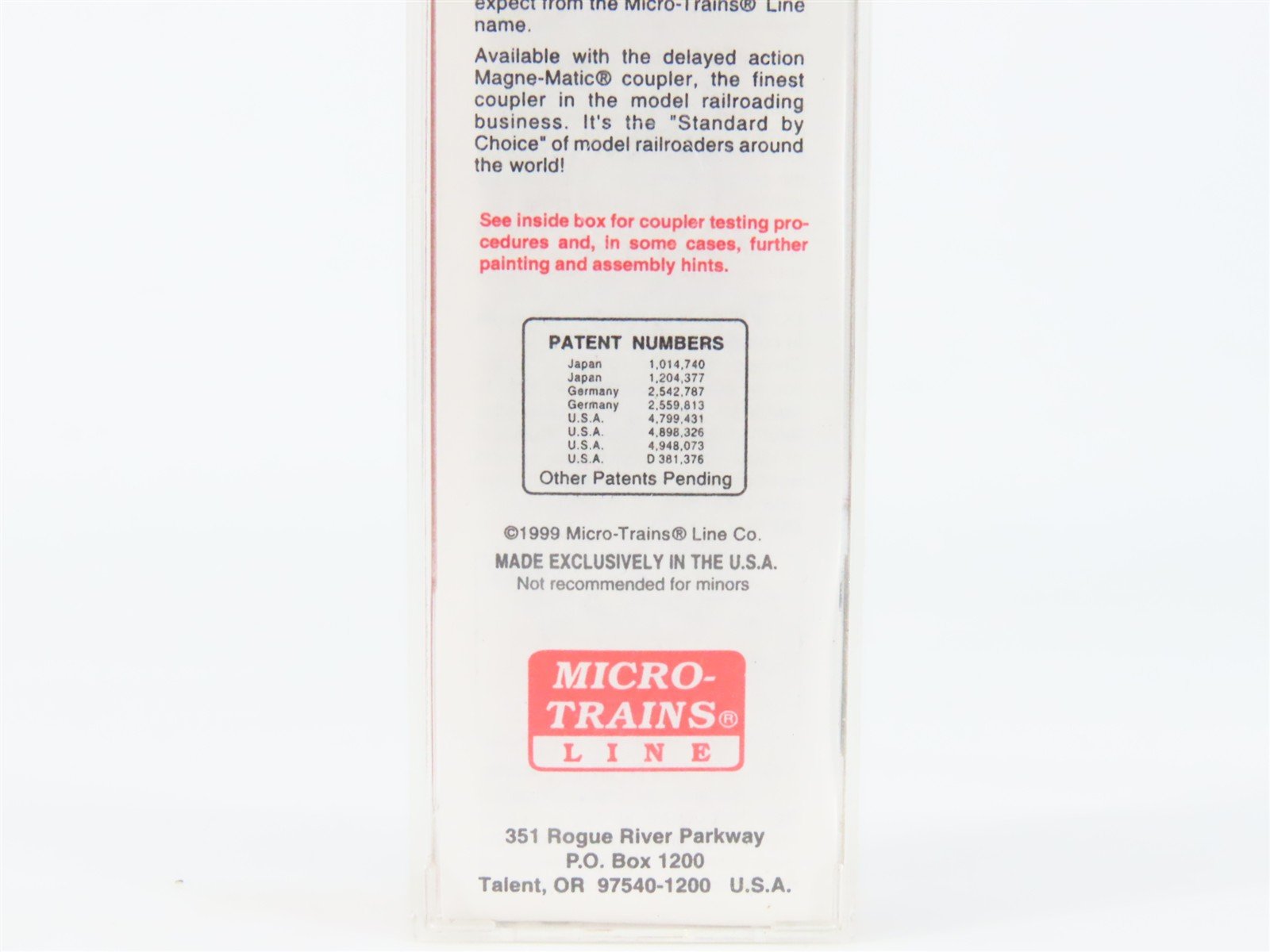 N Scale Micro-Trains MTL 27260 SOO Line 50' Rib Side Boxcar #19369