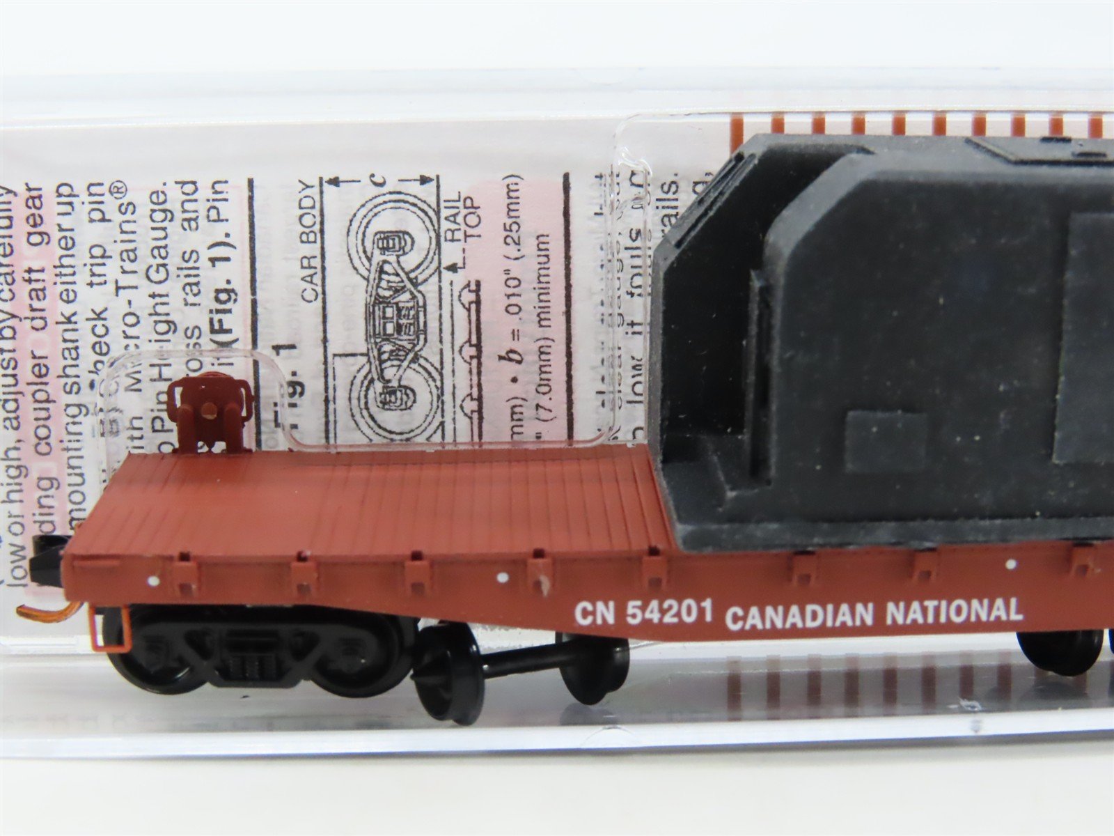 N Scale Micro-Trains MTL 04500320 CN Canadian National 50' Flatcar #54201 wLoad