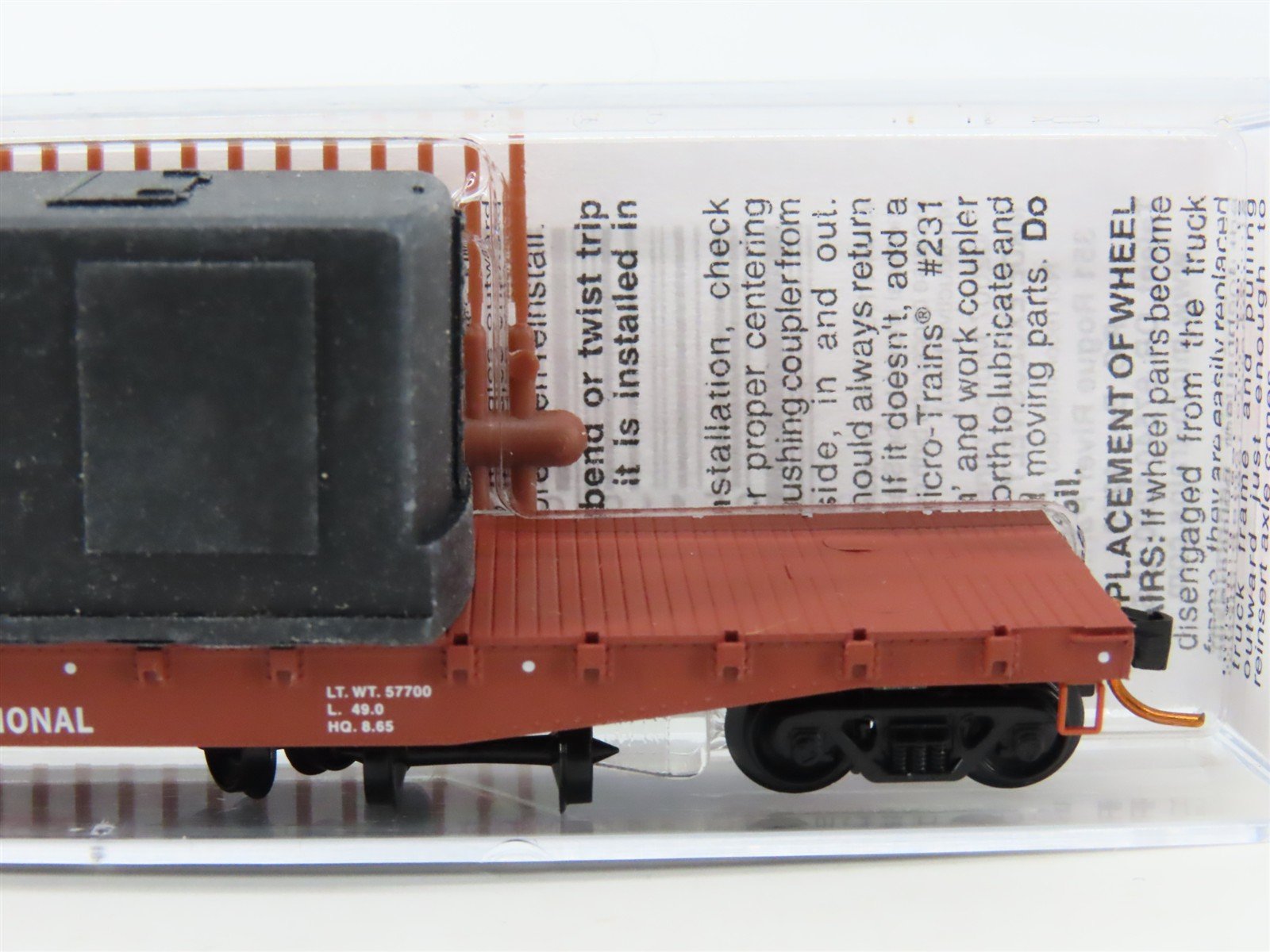 N Scale Micro-Trains MTL 04500320 CN Canadian National 50' Flatcar #54201 wLoad