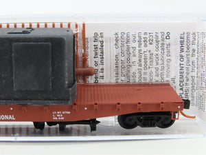N Scale Micro-Trains MTL 04500320 CN Canadian National 50' Flatcar #54201 wLoad