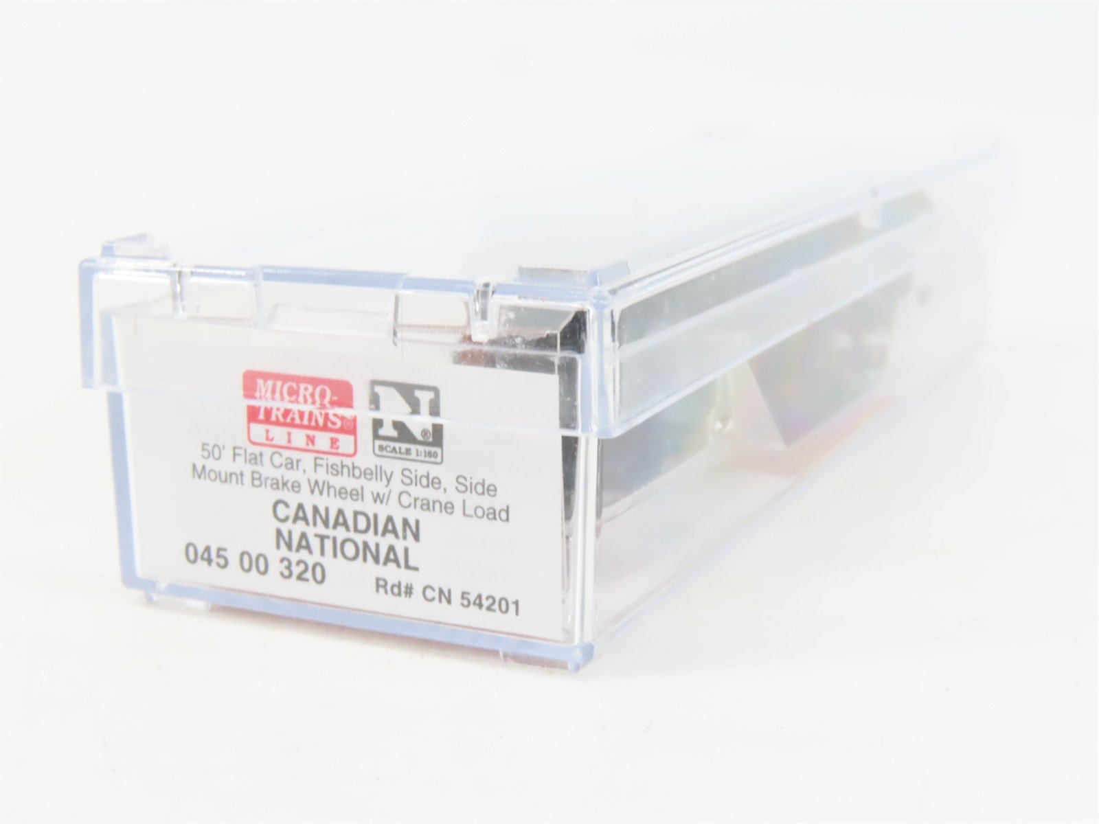 N Scale Micro-Trains MTL 04500320 CN Canadian National 50' Flatcar #54201 wLoad