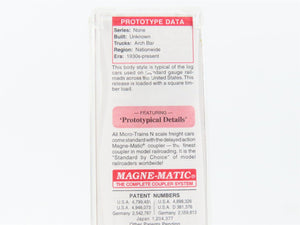 N Scale Micro-Trains MTL 11400080 40' Modern Log Car w/Load
