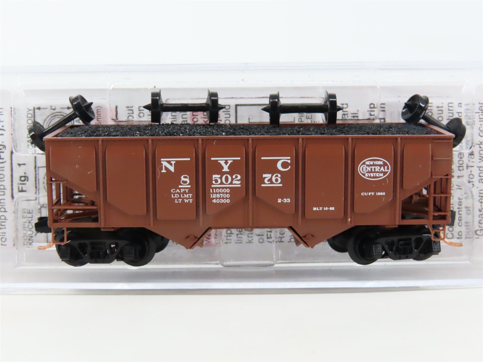 N Scale Micro-Trains MTL 08500022 NYC New York Central 33' 2-Bay Hopper #850276