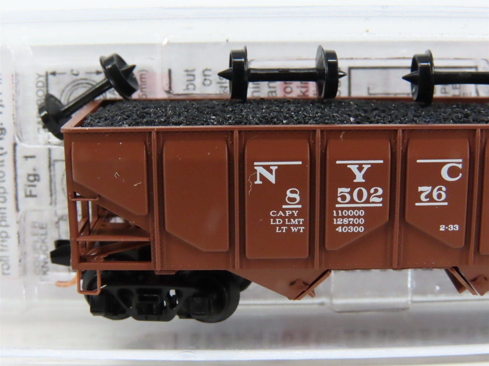 N Scale Micro-Trains MTL 08500022 NYC New York Central 33' 2-Bay Hopper #850276