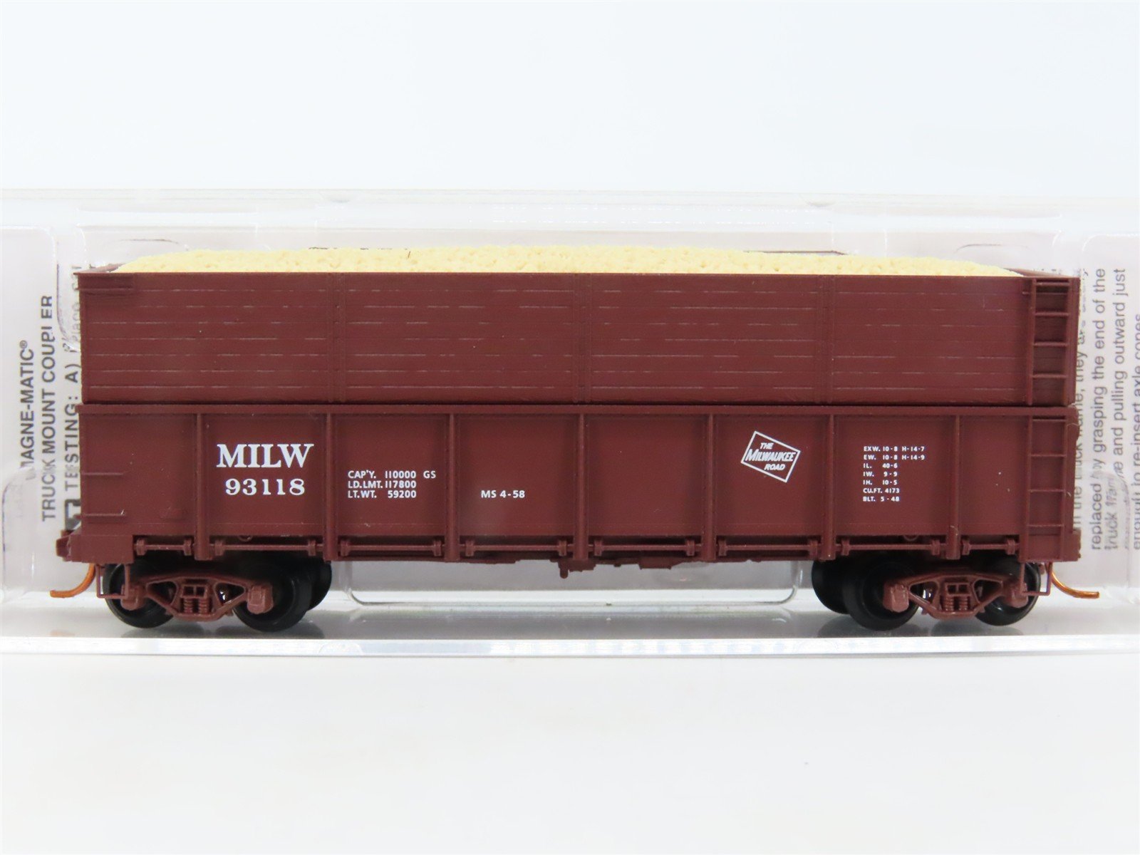 N Scale Micro-Trains MTL 08400031 MILW Railway 40' Woodchip Gondola #93118