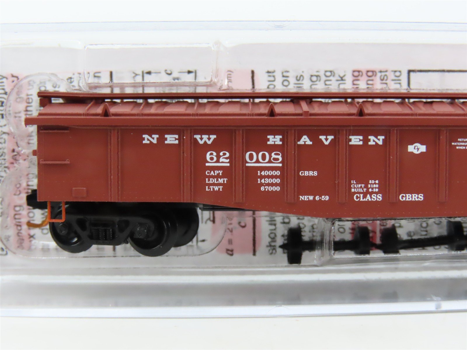 N Scale Micro-Trains MTL 10600010 NH New Haven 50' Gondola #62008 w/Cover