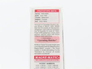 N Scale Micro-Trains MTL 04900530 CP Canadian Pacific 40' Wood Reefer #5609