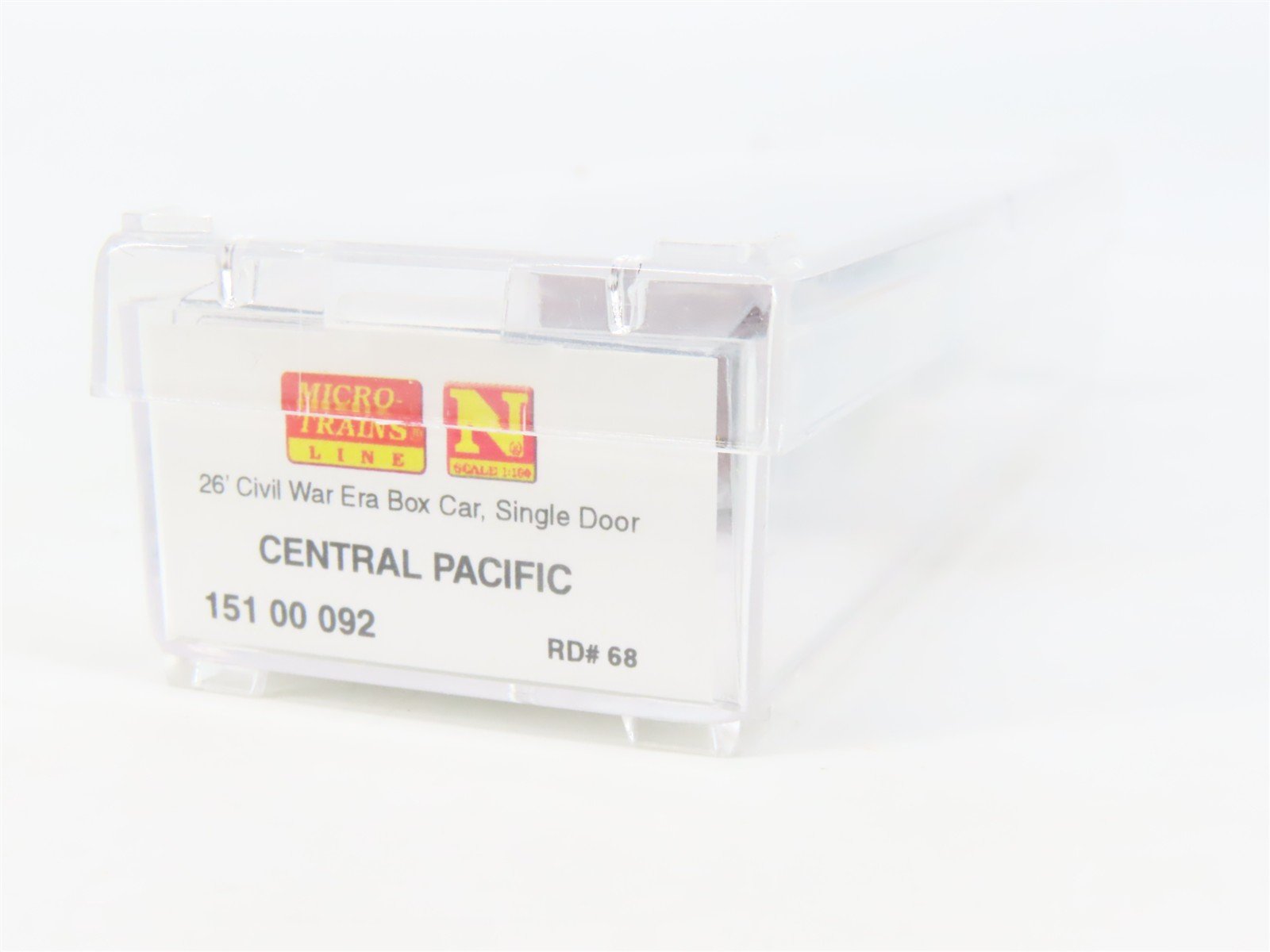 N Scale Micro-Trains MTL 15100092 Central Pacific 26' Civil War Era Boxcar #68
