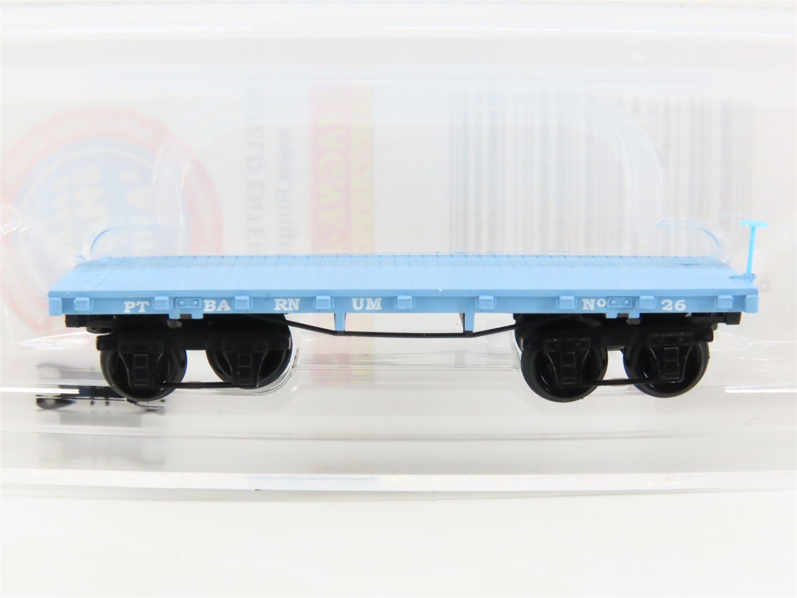 N Scale Micro-Trains MTL 15300042 P.T. Barnum 36' Flatcar #26