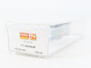 N Scale Micro-Trains MTL 15300042 P.T. Barnum 36' Flatcar #26