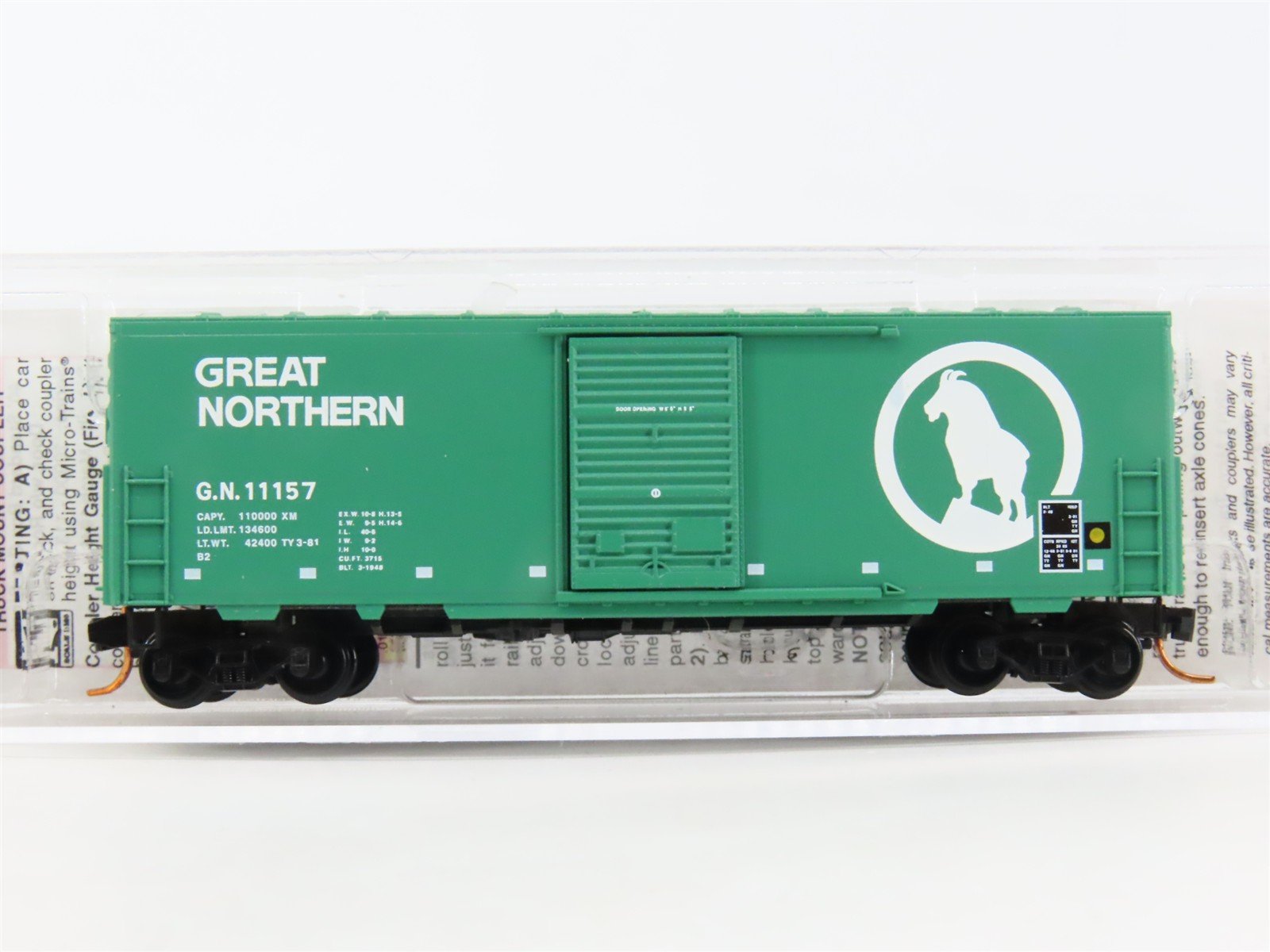 N Scale Micro-Trains MTL 02400360 GN Great Northern 40' Boxcar #11157
