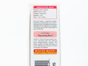 N Micro-Trains MTL 03500040 NYC New York Central 40' Despatch Stock Car #28028