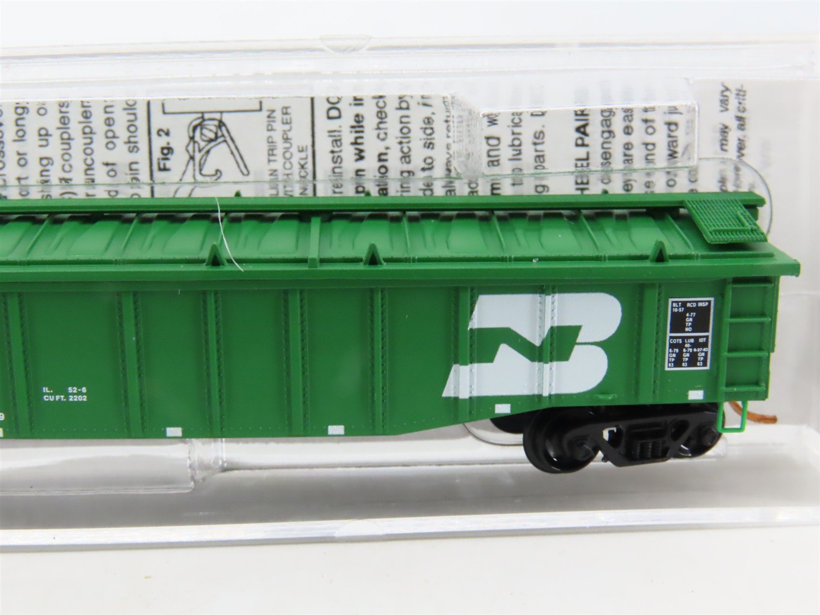 N Micro-Trains MTL 10600250 BN Burlington Northern 50' Gondola #577238 w/Cover