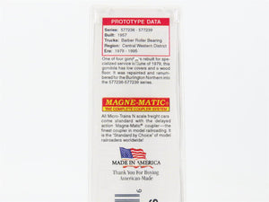 N Micro-Trains MTL 10600250 BN Burlington Northern 50' Gondola #577238 w/Cover