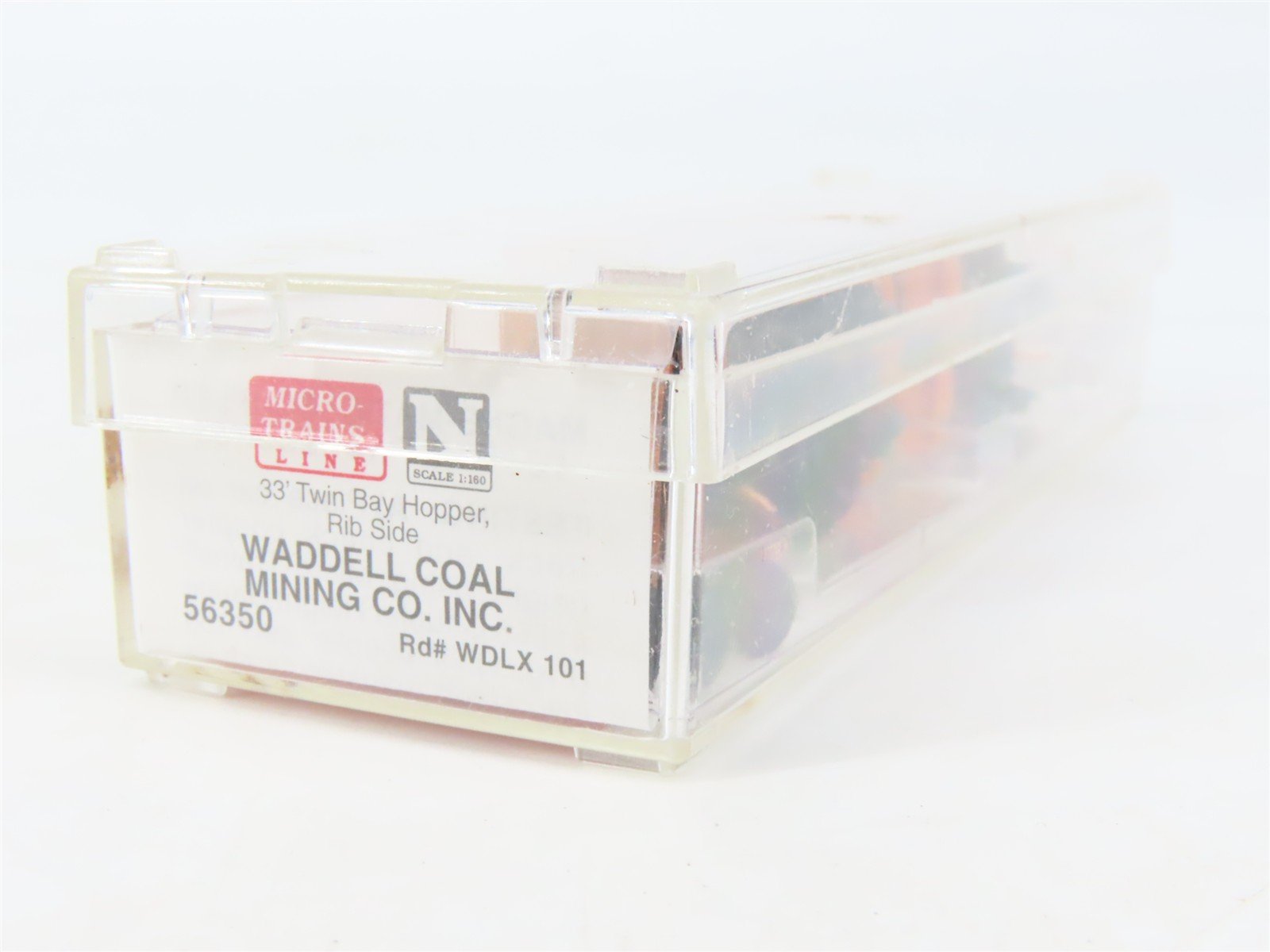 N Scale Micro-Trains MTL 56350 WDLX Waddell Coal Mining Co. 2-Bay Hopper #101