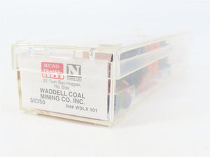 N Scale Micro-Trains MTL 56350 WDLX Waddell Coal Mining Co. 2-Bay Hopper #101