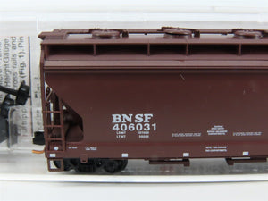 N Scale Micro-Trains MTL 09200190 BNSF Railway 2-Bay Covered Hopper #406031